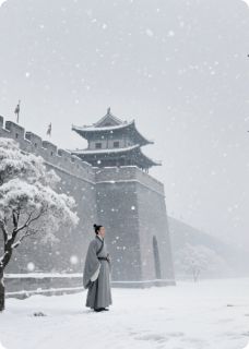 长安的雪，故人心